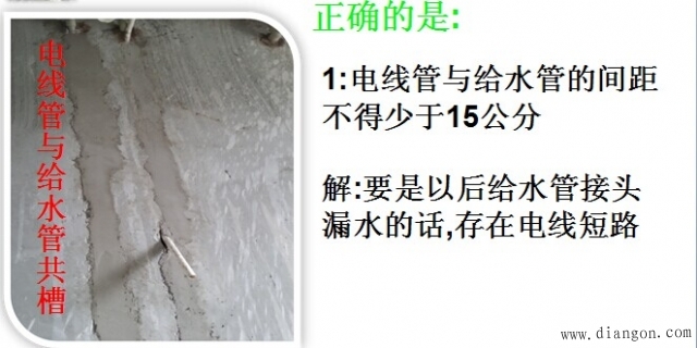 图解家装电工不合格施工及正确规范标准