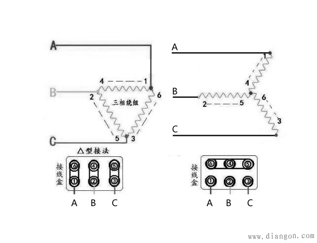 星三角启动电路原理图解