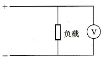 用直流电压表直接测量直流电压电路