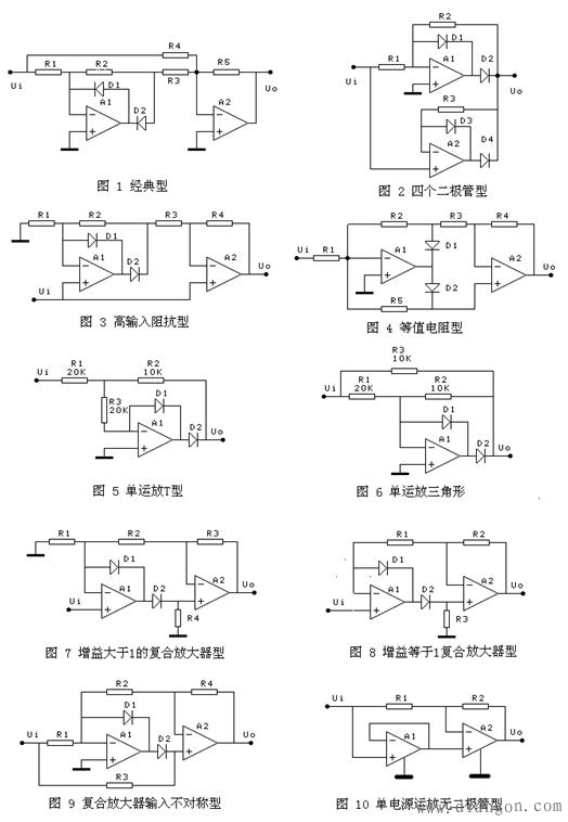 时钟精密全波整流电路 时钟精密全波整流电路