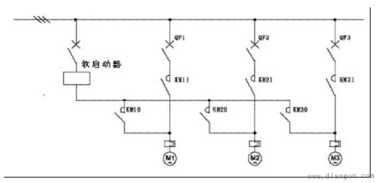 电机软启动器安装接线图