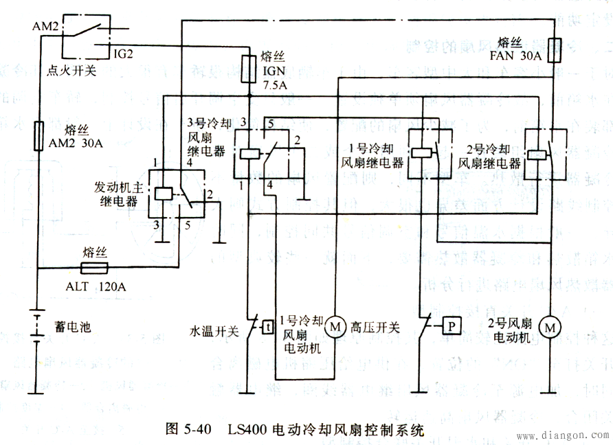汽车空调电路分析