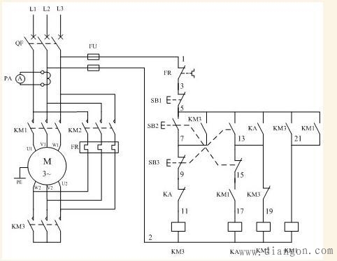 三相异步电动机星角启动相电流、线电流之间的关系
