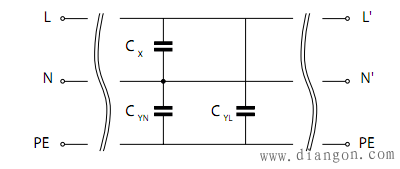 单相滤波器的漏电流