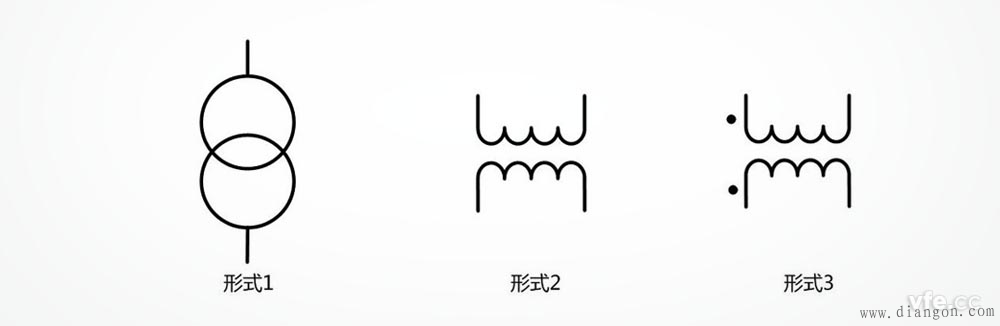 双绕组变压器电气符号