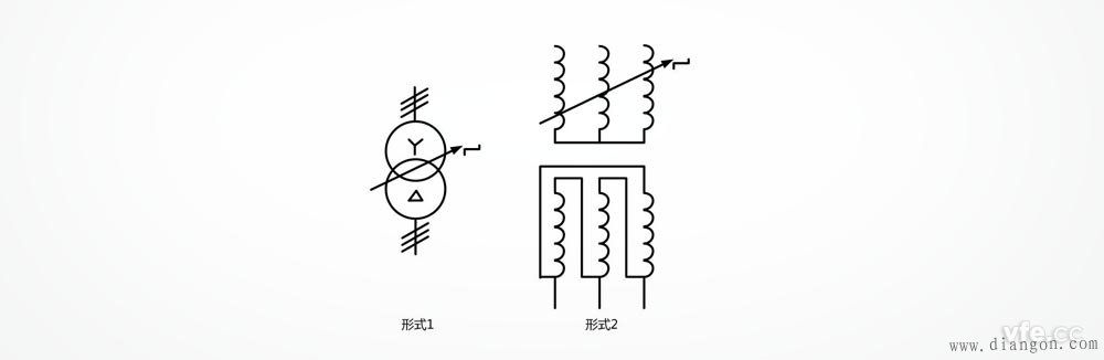 三相变压器电气符号 三相变压器电气符号