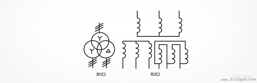三相变压器电气符号 三相变压器电气符号