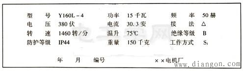 三相异步电动机参数 三相异步电动机参数