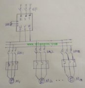 如何用一台变频器同时对多台电动机实施调速控制