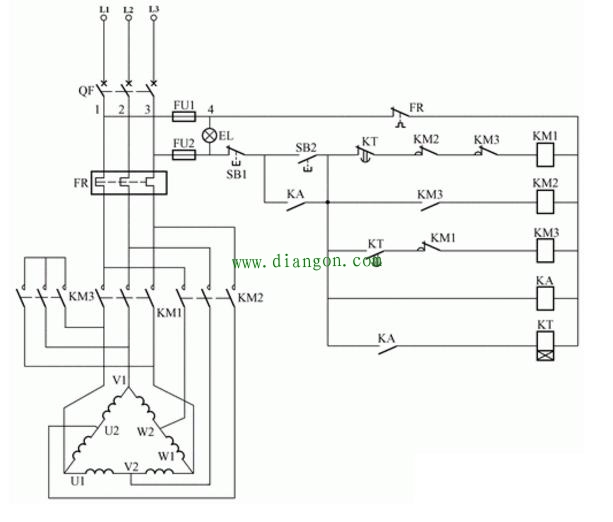 双速电机的接线和控制方法