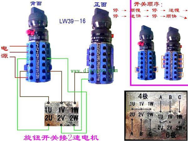 双速电机的接线和控制方法