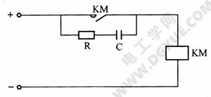 消除直流接触器、继电器电弧的电路 消除直流接触器、继电器电弧的电路