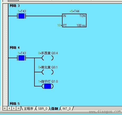 PLC控制红绿灯毕业设计