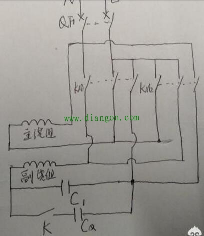 220V单相电动机正反转的接法图解