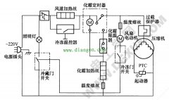 无霜电冰箱电路工作原理图解