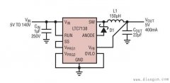 汽车降压型稳压器LTC7138电路设计