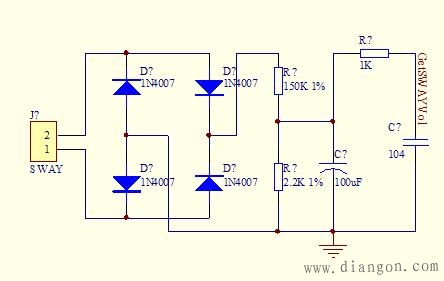 整流分压滤波测试交流电压