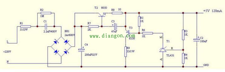 五款直流稳压电源电路图 五款直流稳压电源电路图