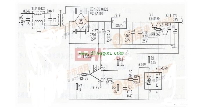 五款直流稳压电源电路图 五款直流稳压电源电路图