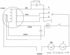 电风扇电容接法
