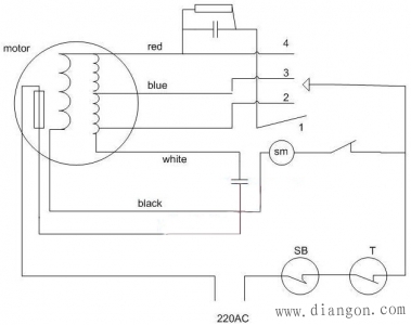 电风扇电容接法
