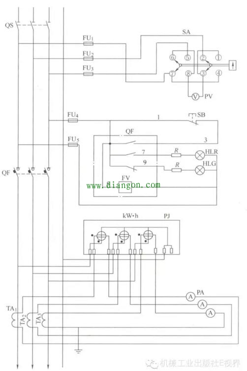 企业电力供电电路图的识图方法