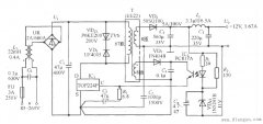 TOP224P构成的12V、20W开关直流稳压电源电路