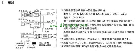 三菱PLC，FX2N-4AD-TC温度模块的使用和程序编写就是这么简单