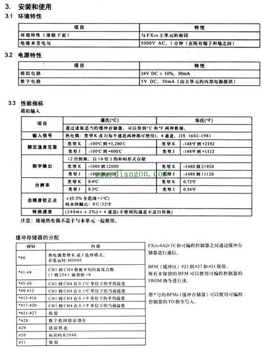 三菱PLC，FX2N-4AD-TC温度模块的使用和程序编写就是这么简单