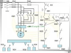 自动往返控制电路图