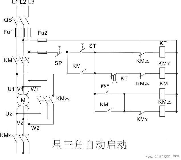 带有延时启动的星角接启动方法