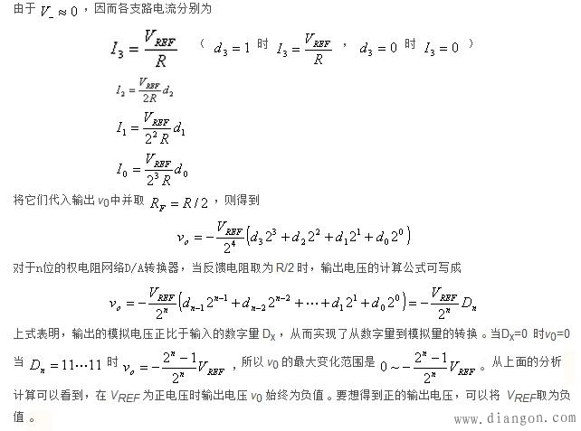 什么是权电阻网络DAC（数模转换器）