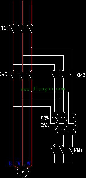 电动机自耦降压起动的一种简单控制方法图解