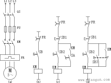 异步电动机plc控制线路图编程实例
