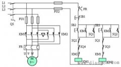 自动往返控制电路原理图解