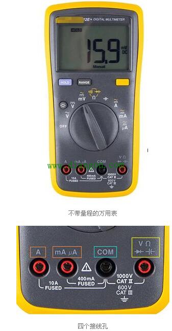 万用表表笔的接法