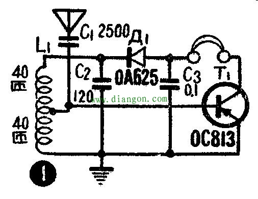 无电源晶体管收音机电路图原理图解 无电源晶体管收音机电路图原理图解