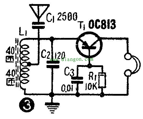 无电源晶体管收音机电路图原理图解 无电源晶体管收音机电路图原理图解