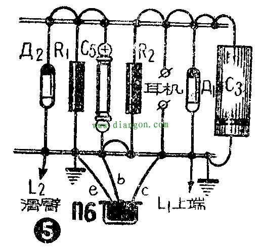 无电源晶体管收音机电路图原理图解 无电源晶体管收音机电路图原理图解