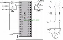 过载报警控制的PLC线路与梯形图