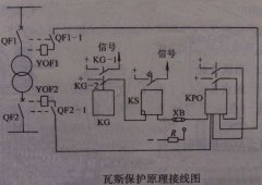 变压器瓦斯保护原理图