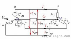 三相对称负载星形