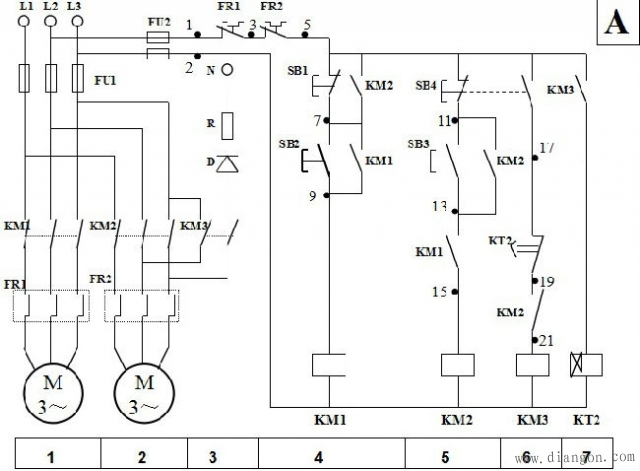 自耦降压启动原理图 自耦降压启动原理图