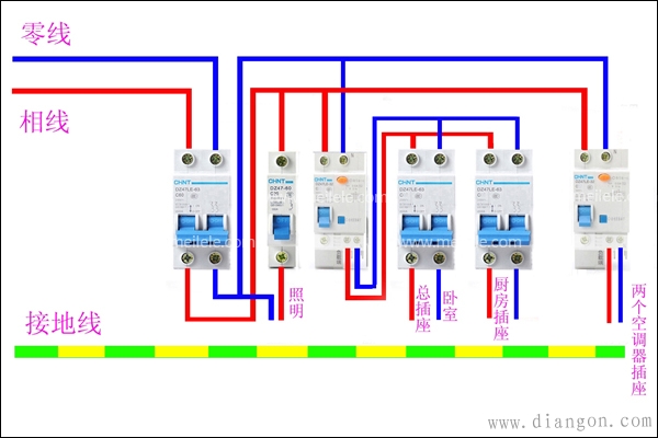 家用空气开关安装步骤 家用空气开关安装步骤