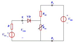 单结晶体管结构和等效电路 单结晶体管结构和等效电路