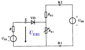 单结晶体管结构和等效电路 单结晶体管结构和等效电路