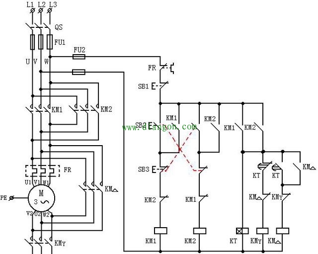 电动机正反转控制电路编号原则 电动机正反转控制电路编号原则