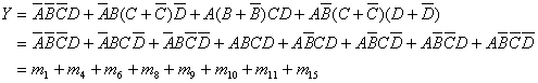 逻辑函数的卡诺图表示法