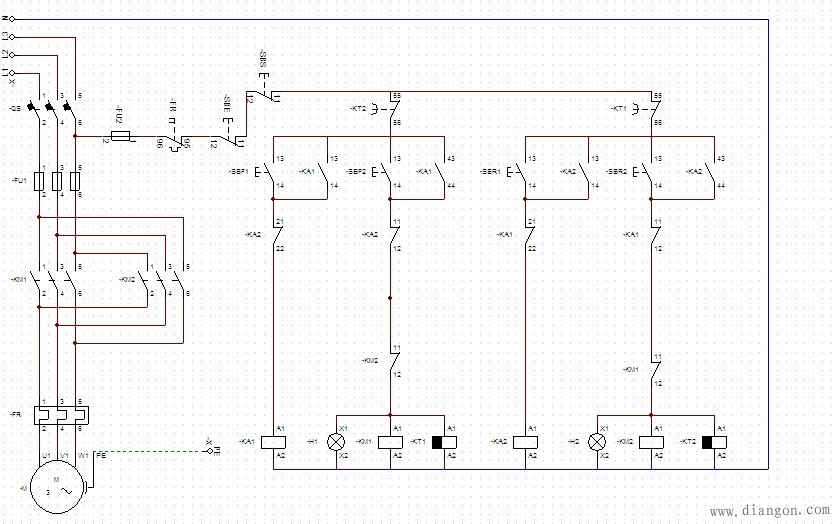 电动机正反转电路图及原理