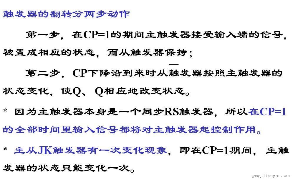 主从JK触发器电路与符号及动作特点